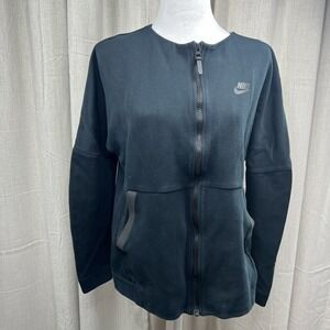 Nike Full Zip Jacket Women's Black Athletic Warm Up Athleisure‎